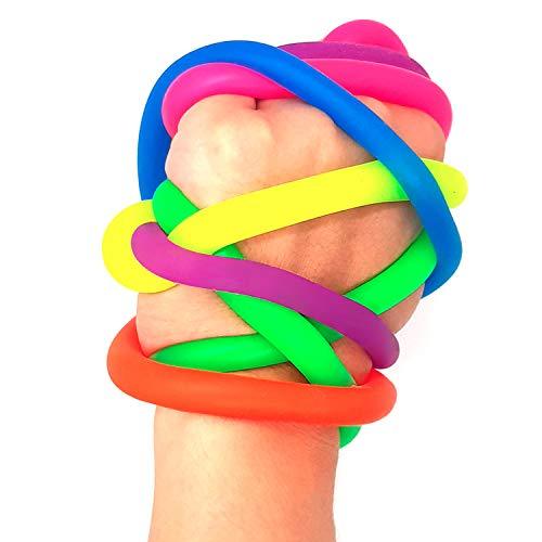 BunMo Fidget Toys for Adults - Stretchy String Sensory Play Toys - 6 Pack