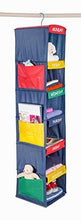 Load image into Gallery viewer, Daily Activity Kids Closet Organizer –11” X 11” X 48”- Prepare and Organize a Week’s Worth of Your Children’s Clothing, Shoes and After School Activities. Hangs Directly on The Closet Rod.
