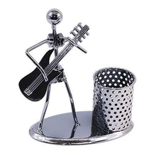 Load image into Gallery viewer, Guitar Pen Holder Creative Desk Accessories Multipurpose Stand Metal Pencil Holder Organizer For Gifts, Kids, Students, and Office Stationary
