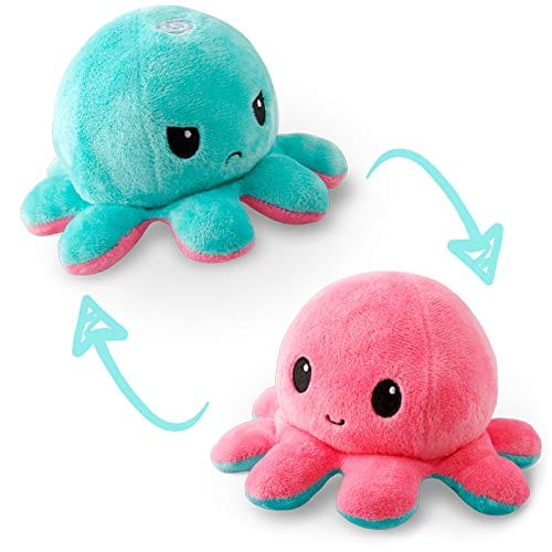 The Original Reversible Octopus Plushie_ Light Pink and Light Blue