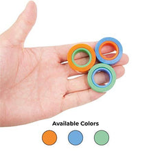 Load image into Gallery viewer, Magnetic Rings Fidget Toy, Pack of 3, Perfect Magnetic Fidget Rings, Ideal ADHD Fidget Toys, Great Fidget Toys for Anxiety Teens &amp; Fidgets for Teens, Cool Toy Rings for Adults used as Focus Fidget
