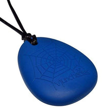 Load image into Gallery viewer, Munchables Spider Chew Necklace for Boys - Sensory Chewable Jewelry (Blue with Red)
