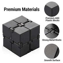 Load image into Gallery viewer, Infinity Cube Fidget Toy, Sensory Tool EDC Fidgeting Game for Kids and Adults, Cool Mini Gadget Best for Stress and Anxiety Relief and Kill Time, Unique Idea that is Light on the Fingers and Hands
