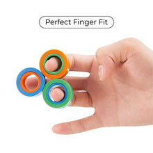 Load image into Gallery viewer, Magnetic Rings Fidget Toy, Pack of 3, Perfect Magnetic Fidget Rings, Ideal ADHD Fidget Toys, Great Fidget Toys for Anxiety Teens &amp; Fidgets for Teens, Cool Toy Rings for Adults used as Focus Fidget
