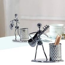 Load image into Gallery viewer, Guitar Pen Holder Creative Desk Accessories Multipurpose Stand Metal Pencil Holder Organizer For Gifts, Kids, Students, and Office Stationary
