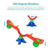 Load image into Gallery viewer, Kids Seesaw Swivel Teeter Totter Playground Equipment, 360 Degree Rotation, Heavy Duty Indoor Outdoor Play Equipment for Kids, Toddlers, Children, Suitable for Home, Backyard (Ballon Seesaw)
