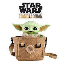 Load image into Gallery viewer, Star Wars The Child Plush Toy, 11-in Yoda Baby Figure from The Mandalorian, Collectible Stuffed Character with Carrying Satchel for Movie Fans Ages 3 and Older
