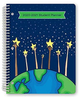 Load image into Gallery viewer, Dated Elementary Student Planner for Academic Year 2020-2021 (Matrix Style - 8.5&quot;x11&quot; - Reach for The Starts Cover) - Ruler/Bookmark and Planning Stickers
