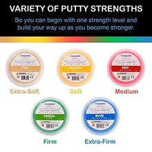 Load image into Gallery viewer, Playlearn Therapy Putty - 5 Strengths - Stress Putty for Kids and Adults - Extra Soft to Firm
