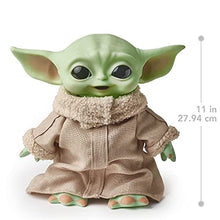 Load image into Gallery viewer, Star Wars The Child Plush Toy, 11-in Yoda Baby Figure from The Mandalorian, Collectible Stuffed Character with Carrying Satchel for Movie Fans Ages 3 and Older
