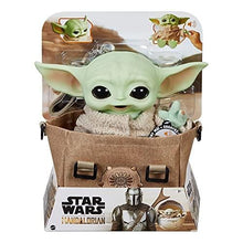 Load image into Gallery viewer, Star Wars The Child Plush Toy, 11-in Yoda Baby Figure from The Mandalorian, Collectible Stuffed Character with Carrying Satchel for Movie Fans Ages 3 and Older
