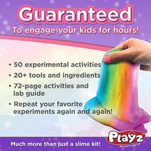 Load image into Gallery viewer, Playz Unicorn Slime &amp; Crystals Science Kit Gift for Girls &amp; Boys with 50+ STEM Experiments to Make Glow in The Dark Unicorn Poop, Snot, Fluffy Slime, Crystals, Putty, Arts &amp; Crafts for Kids Age 8-12
