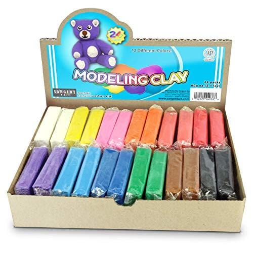 Sargent Art 24ct Class Pack Modeling Clay, Assorted 24 Pack