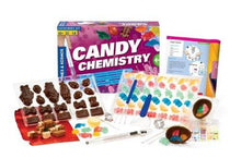 Load image into Gallery viewer, Thames &amp; Kosmos Candy Chemistry | Science Kit | Rock Candy, Chocolates, Gummy Bears, Wintergreen Candies | 48 Page Full-Color Manual | Ages 10+ | Learn Chemistry, Have Fun | Cooking Science
