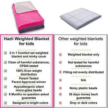 Load image into Gallery viewer, Super Soft 7 Lbs Weighted Blanket for Kids with Removable Cover - 41&quot; x 60&quot; Children Heavy Blanket for Girls Between 60-80 lbs - Kids Weighted Blankets
