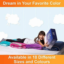 Load image into Gallery viewer, Super Soft 7 Lbs Weighted Blanket for Kids with Removable Cover - 41&quot; x 60&quot; Children Heavy Blanket for Girls Between 60-80 lbs - Kids Weighted Blankets
