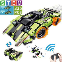 Load image into Gallery viewer, 2 in 1 Remote Control Racing Car - 335 Piece Building Kit Take Apart RC Race Car Snap Together Engineering Car Kits Off-Road Truck STEM Building Toys Early Learning Racecar Toys Gift for Kids Age 6+
