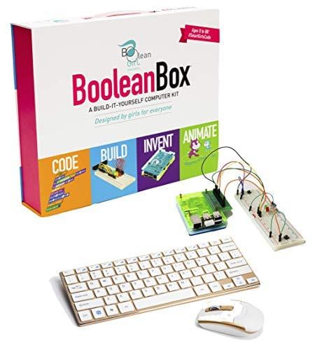 Boolean Box Build a Computer Science Kit for Kids | Includes Electronics, Coding, Animation and Lessons in Scratch, Minecraft, Python | Ages 8 and Up