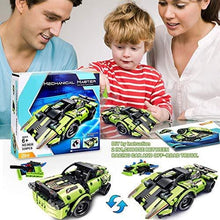 Load image into Gallery viewer, 2 in 1 Remote Control Racing Car - 335 Piece Building Kit Take Apart RC Race Car Snap Together Engineering Car Kits Off-Road Truck STEM Building Toys Early Learning Racecar Toys Gift for Kids Age 6+
